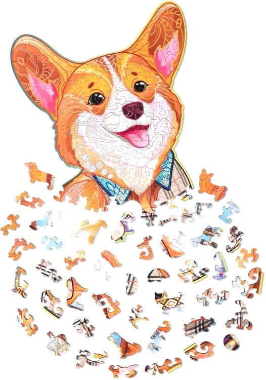 Деревянный пазл Wood Trick «Величественный Корги» — картинка 4