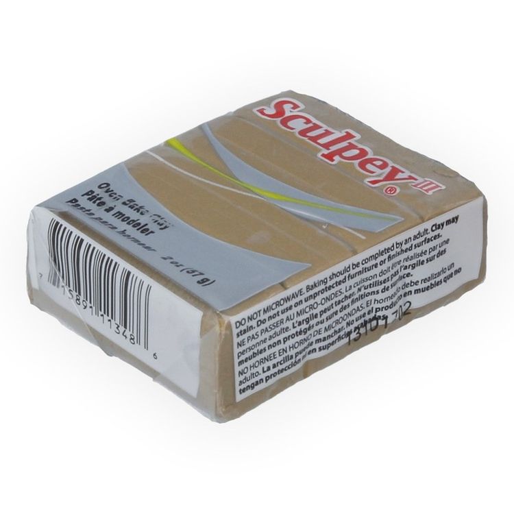 Полимерная глина Sculpey III, цвет: 380 золотой песок, 42 г — картинка 2