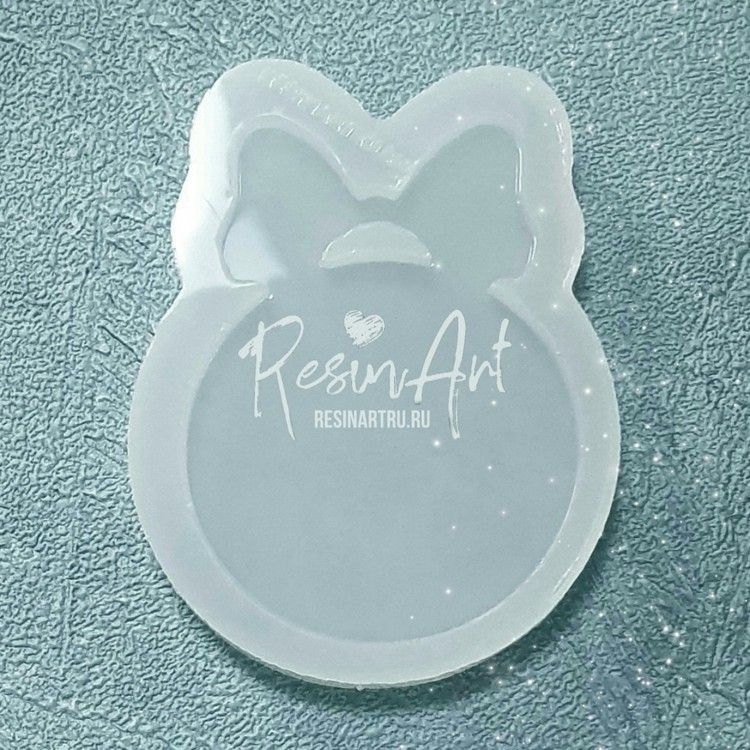 Елочная игрушка Шарик с бантиком - Силиконовый молд, ResinArt — картинка 2