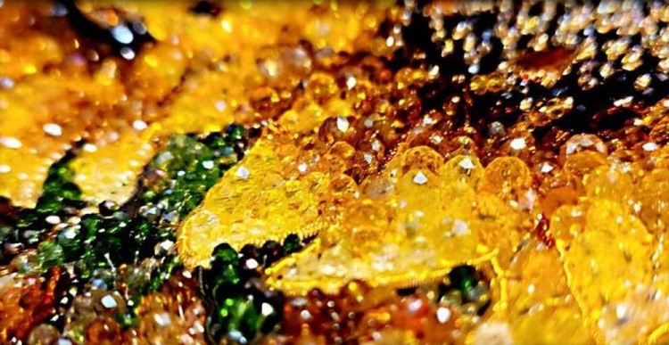 Набор для вышивания хрустальными бусинами «Подсолнухи» — картинка 4