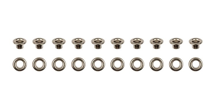 Набор люверсов 8x4,5x4,5 мм, 20 шт., цвет: под серебро, Mr.Painter — картинка 2