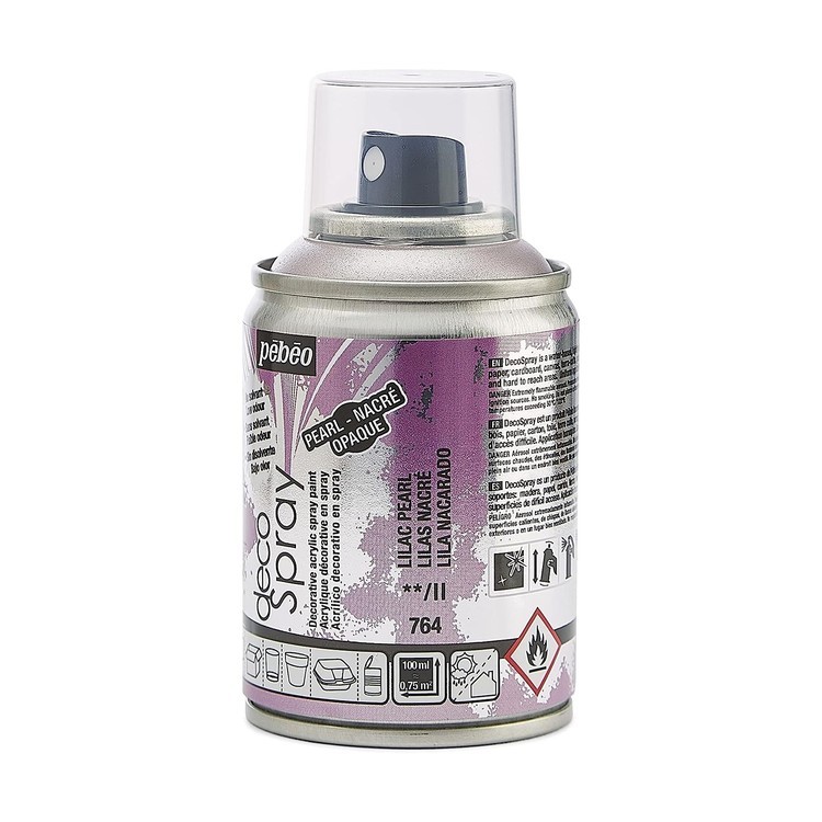 Краска на водной основе decoSpray, 093764 Лиловый перламутровый — картинка 3