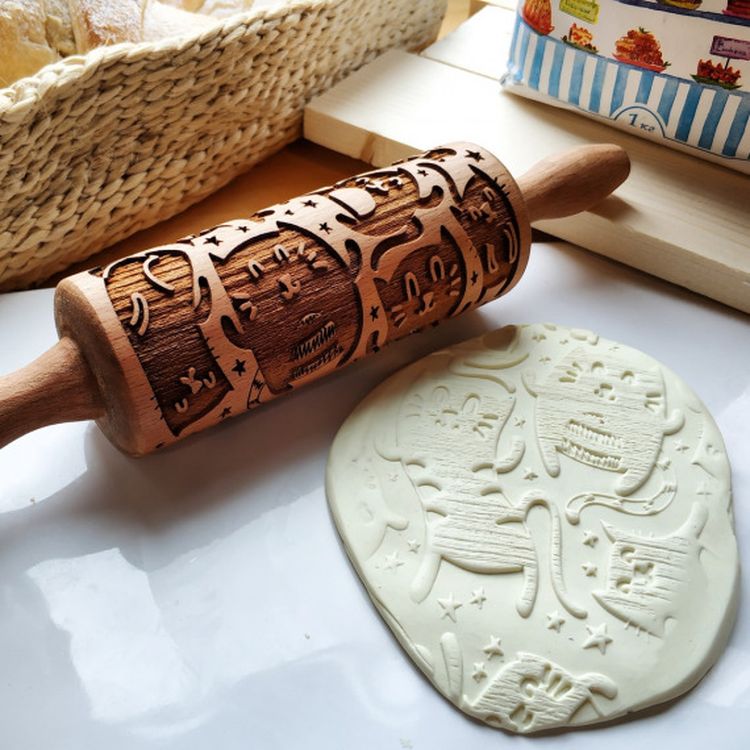 Деревянная скалка «Kotomania», Березка — картинка 3