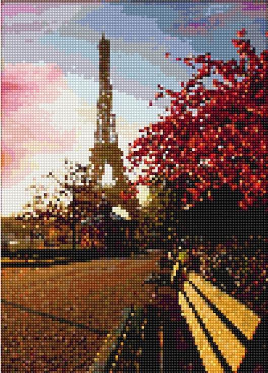 Алмазная вышивка «Прогулка по Парижу»