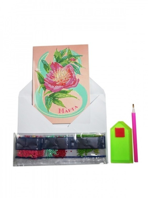 Алмазная открытка «С 8 Марта!» — картинка 2