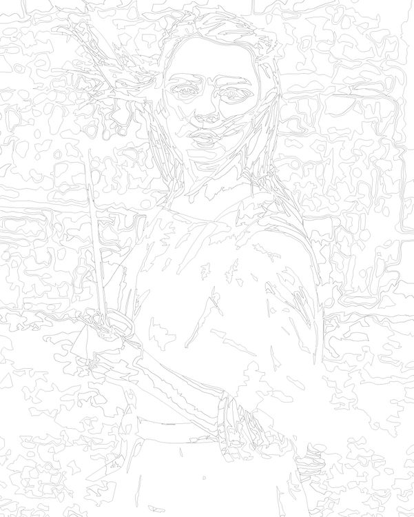 Картина по номерам «Игра престолов: Арья Старк» — картинка 3