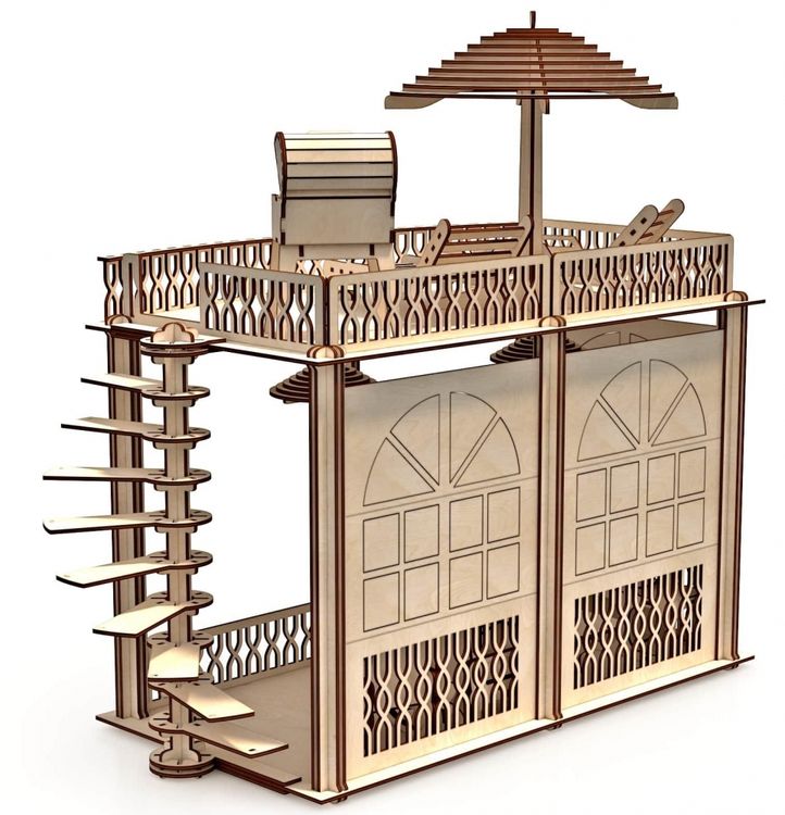 Кукольный дом ХэппиДом «Лофт» с мебелью для кукол 30 см
— картинка 3