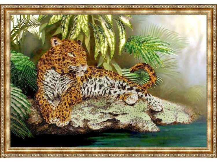 Набор вышивки бисером «Леопард» — картинка 2