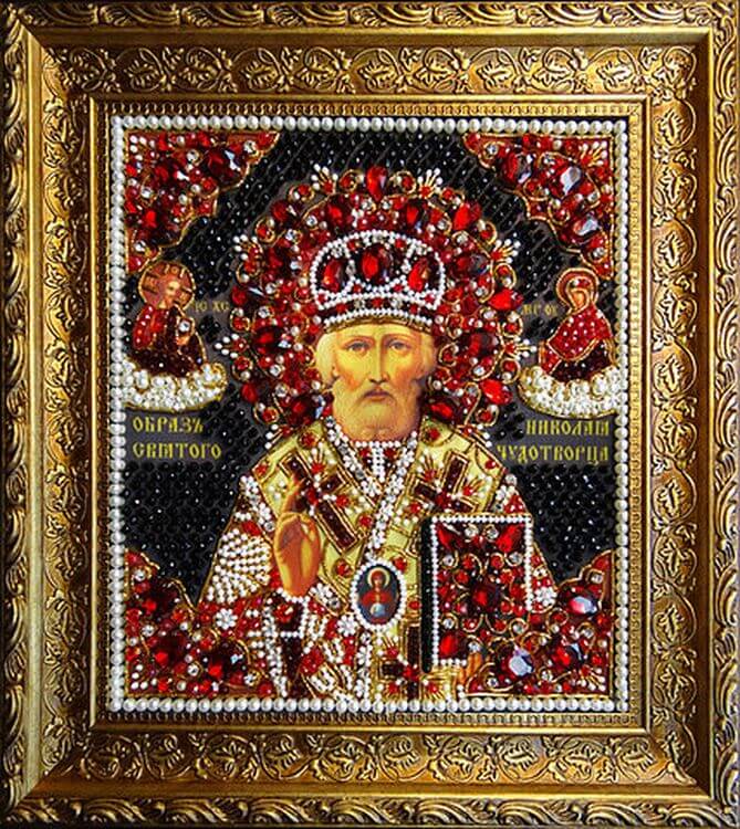 Набор вышивки хрустальными камнями «Николай» (красный) — картинка 12