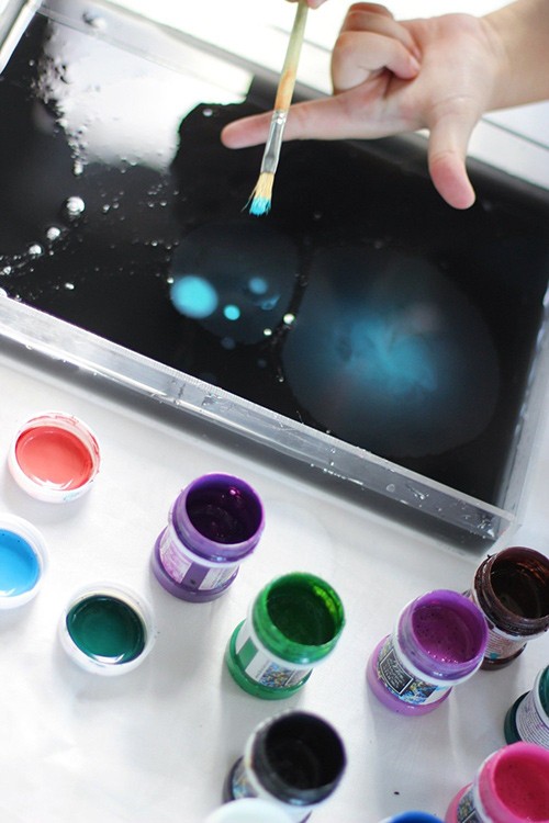 Черный пигмент для эбру-загустителя 50 г, Amazing Color — картинка 3