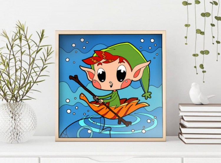 Картина по номерам «Маленькая лодочка» — картинка 6