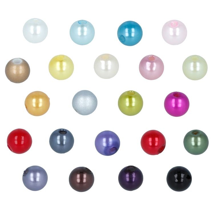 Бусины пластиковые, 4 мм, 100 шт., цвет: №08 фуксия, Zlatka — картинка 3