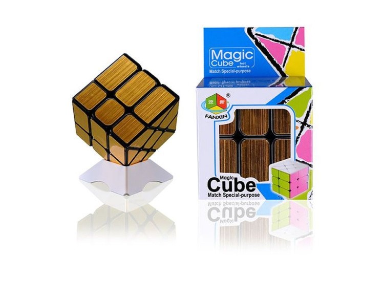 Зеркальный Кубик Колесо (золотой) — картинка 3