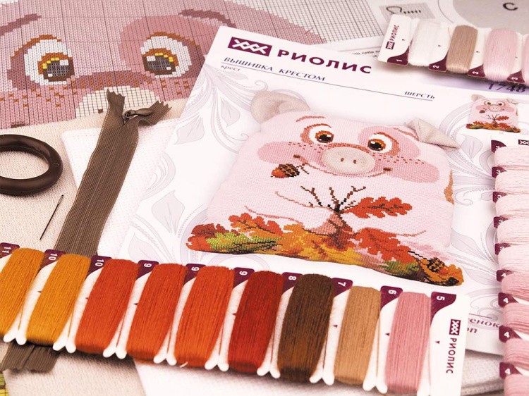 Набор для вышивания «Подушка. Поросенок» — картинка 2