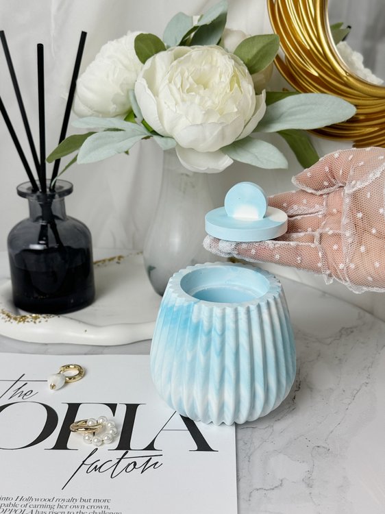 Силиконовый молд - Контейнер/банка для свечей, h10x8,5см, 1 шт. — картинка 6