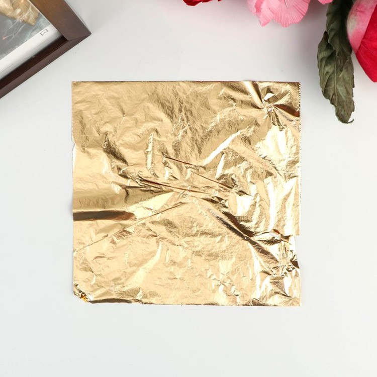 Набор листовой потали 14x14 см 12 листов, цвет: под золото, Pebeo — картинка 2