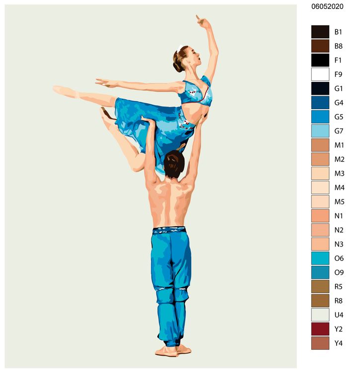 Картина по номерам «Гимнастика» — картинка 2