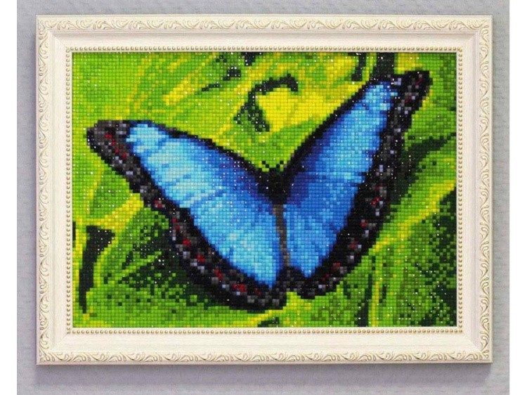 Алмазная вышивка «Голубой морфо» — картинка 2