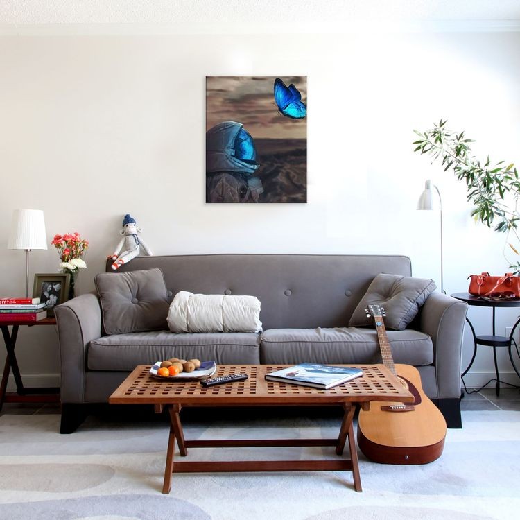 Картина по номерам «Космонавт с бабочкой» — картинка 5