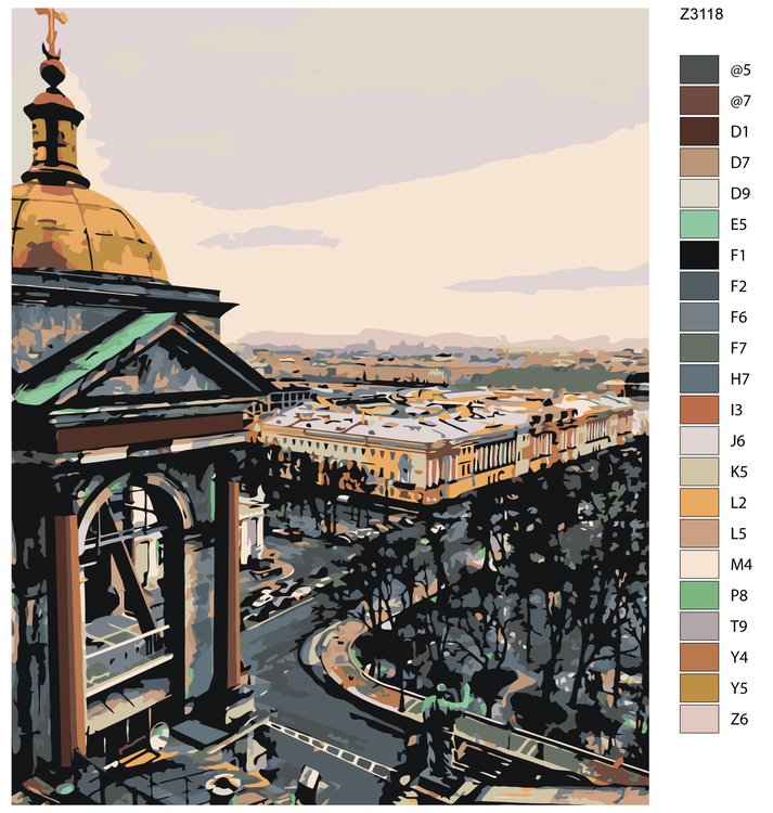 Картина по номерам «Вечный город» — картинка 2