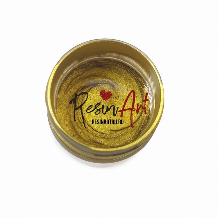 Жидкая поталь 40 мл - Желтое золото, ResinArt — картинка 2