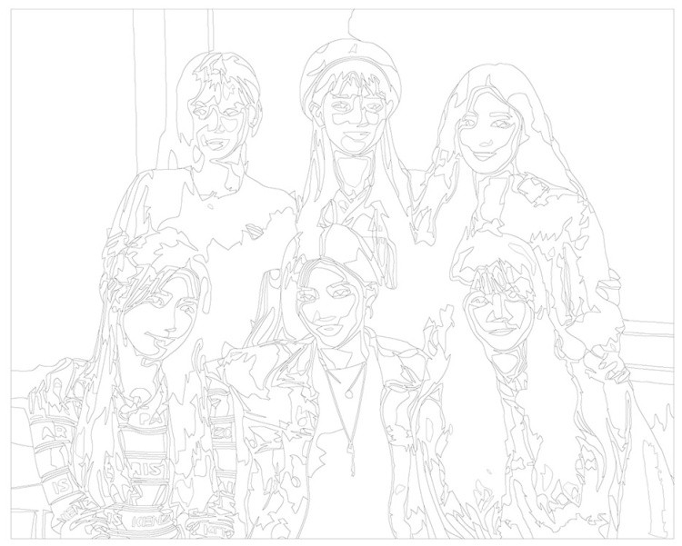 Картина по номерам «K-POP группа (G)I-dle Джи Айдл 2» — картинка 3