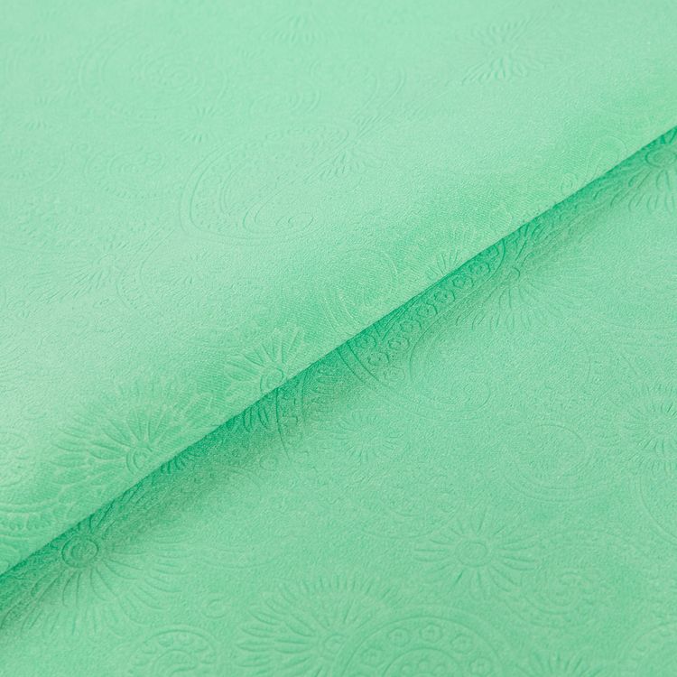 Ткань блузочная «Жаккардовый шифон», 200 г/м2, 1,5 м х 150 см, цвет: нежно-зелёный, Gamma