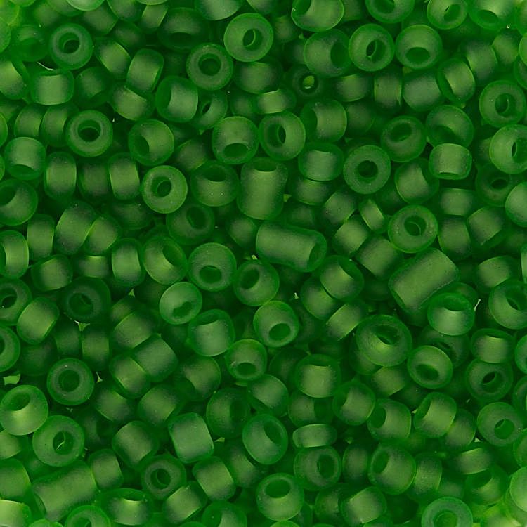 Бисер круглый Zlatka 11/0, 0001М-0016М, 2 мм, цвет: №0007M зеленый, 100 г