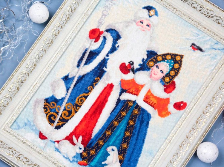 Набор для вышивания «Дед Мороз и Снегурочка» — картинка 5