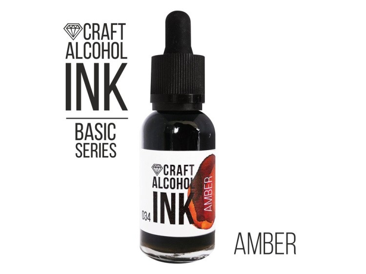 Алкогольные чернила янтарь (Amber) 30 мл, Craft Alcohol INK