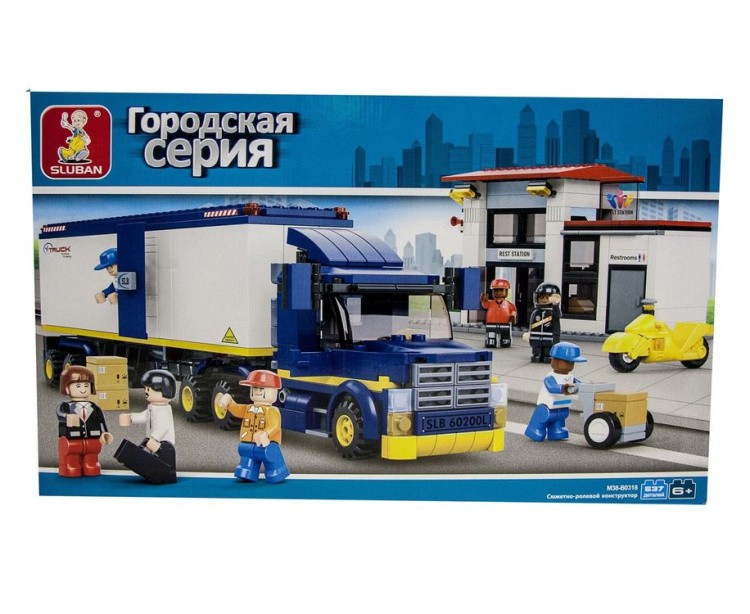 Конструктор «Город. Большой грузовик», 537 деталей — картинка 3