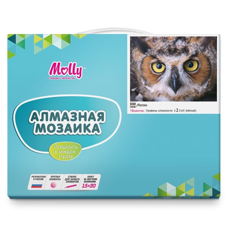 Алмазная вышивка «Филин» — картинка 5