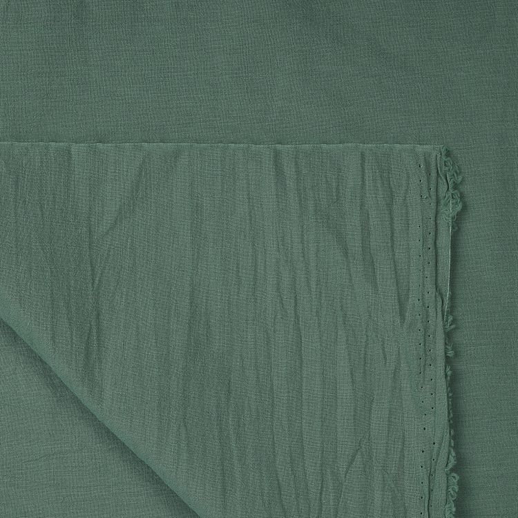 Ткань Хлопок крэш, 1 м х 150 см, 90 г/м², цвет: олива, TBY — картинка 5