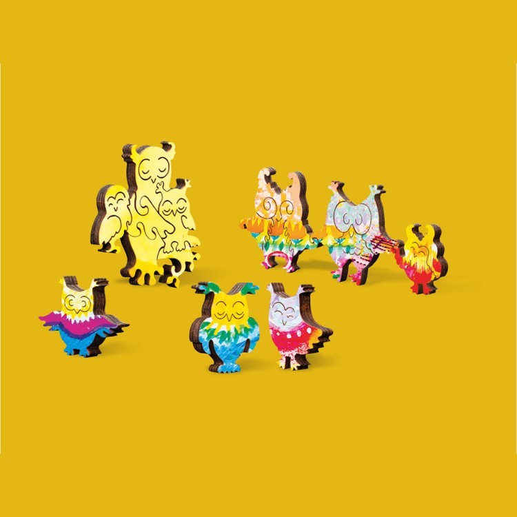 Деревянные пазлы DAVICI «Совушки» — картинка 4