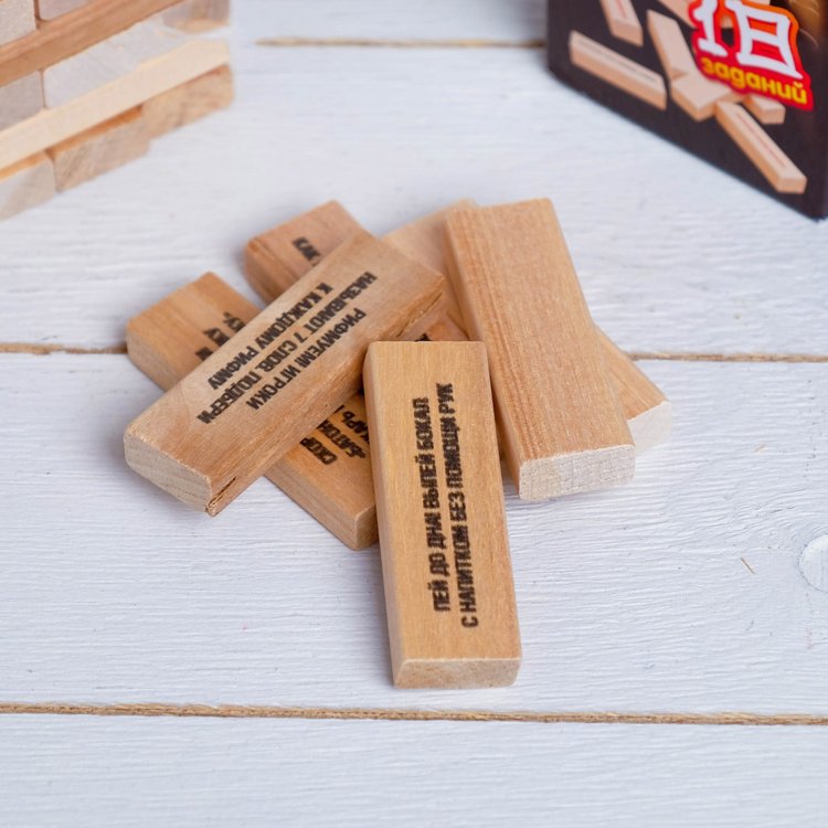 Настольная игра «Бам-Бум mini» (падающая башня) — картинка 4