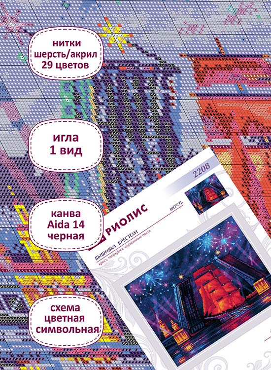 Набор для вышивания «Алые паруса» — картинка 3