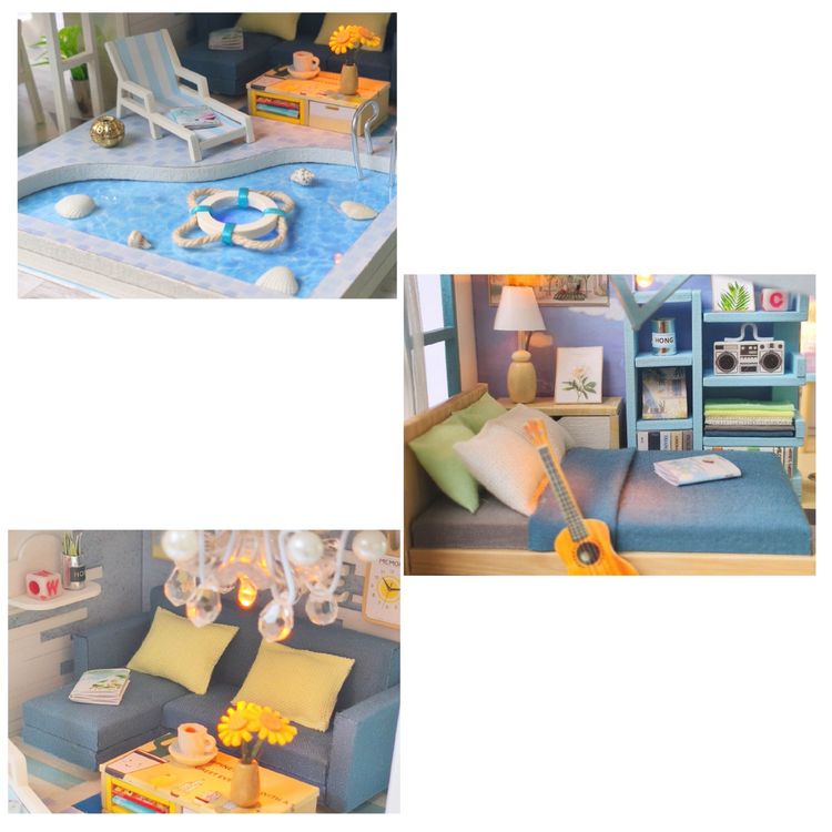 Набор для создания миниатюры (румбокс) «Голубая мечта» (русифицированная версия) — картинка 2