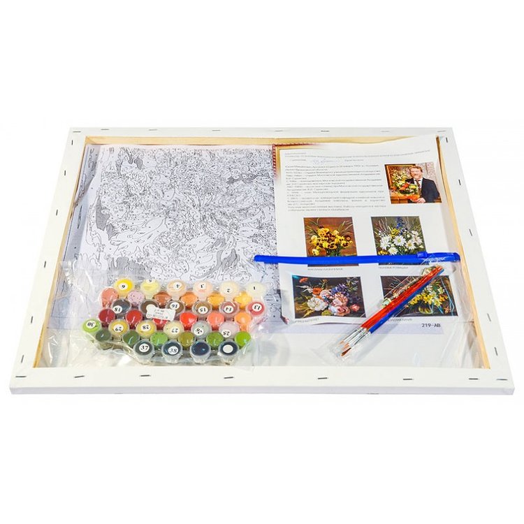 Картина по номерам «В дар флоре» — картинка 3