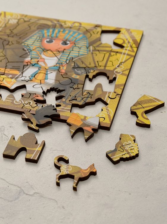 Интерактивные деревянные пазлы Mr.Puzz «Египетский Фараон» — картинка 3