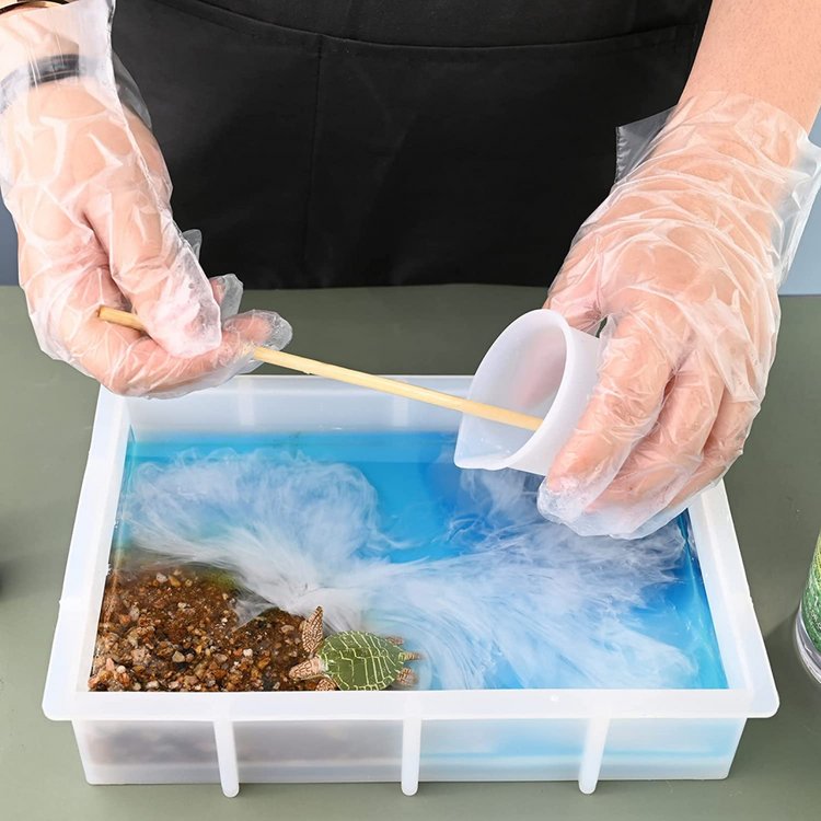 Силиконовый молд - Объемный прямоугольник, 34x24см 1 шт. — картинка 4