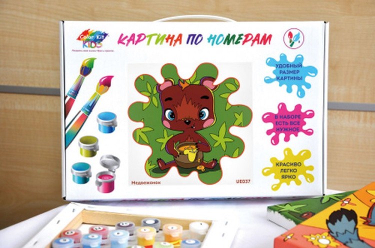 Картина по номерам «Медвежонок» — картинка 6