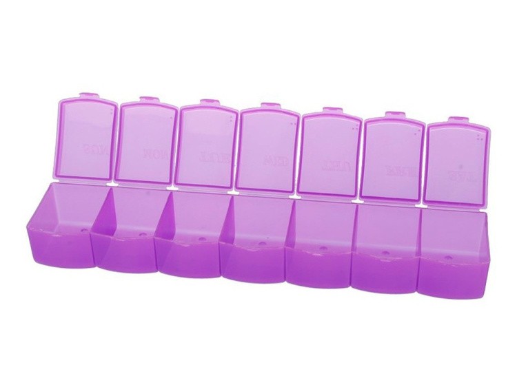 Контейнер с индивидуальными крышками Gamma, цвет: фиолетовый прозрачный