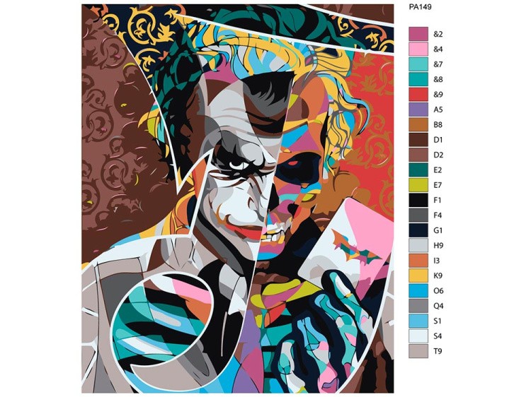 Картина по номерам «Джокер» — картинка 2