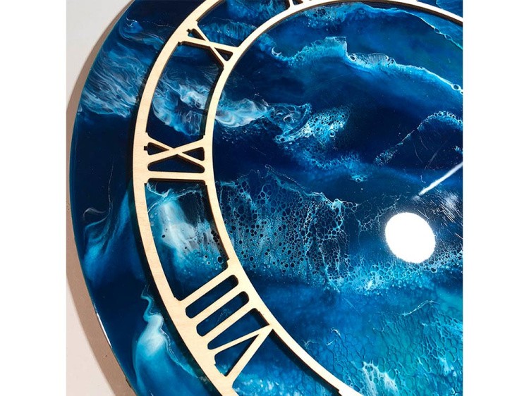 Накладной циферблат для создания часов, диаметр 18,5 см, 1 шт., ResinArt — картинка 3