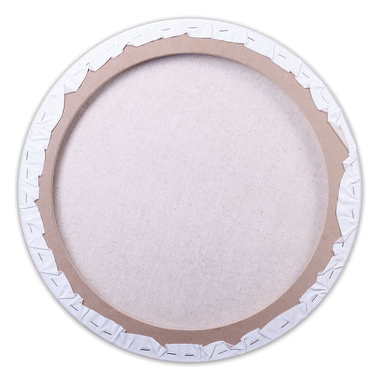 Холст на подрамнике BRAUBERG ART CLASSIC, 40 см, грунт, круг, 45%хлоп., 55%лен, среднее зерно — картинка 4