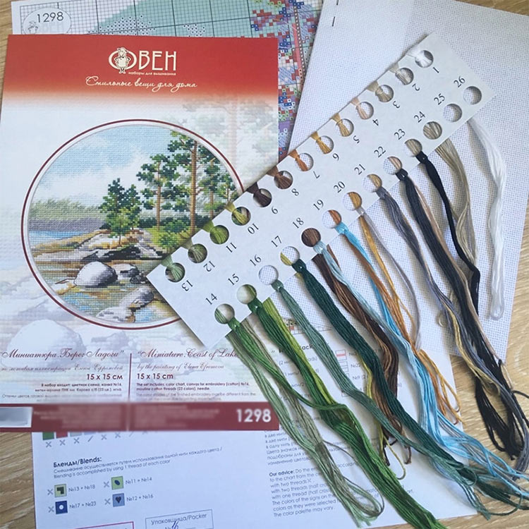 Набор для вышивания «Миниатюра. Берег Ладоги» — картинка 3