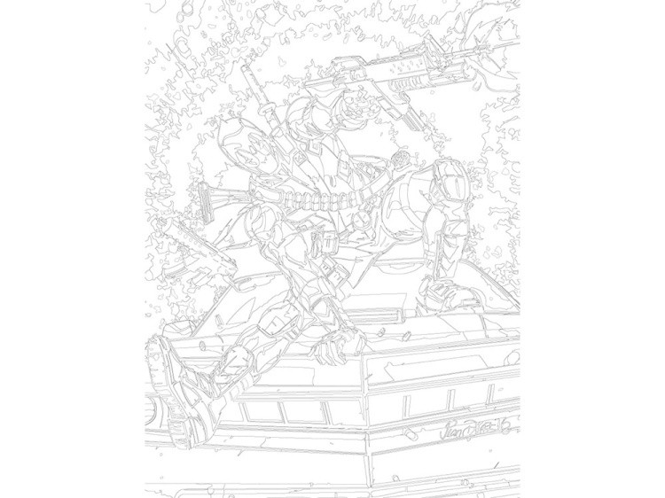 Картина по номерам «Дэдпул» — картинка 3