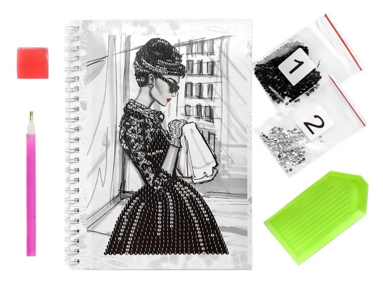 Алмазная мозаика - тетрадь «Завтрак у Тиффани» — картинка 5