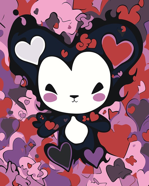 Картина по номерам «Аниме Hello Kitty Хеллоу Китти: Куроми 2»