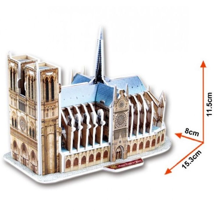 3D-пазл CubicFun Нотрдам де Пари (Франция) (серия Мини) — картинка 2